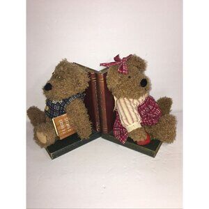 Teddy Bear Wooden Bookends Plush Books are Fun Teddie’s Stories Vintage Bears